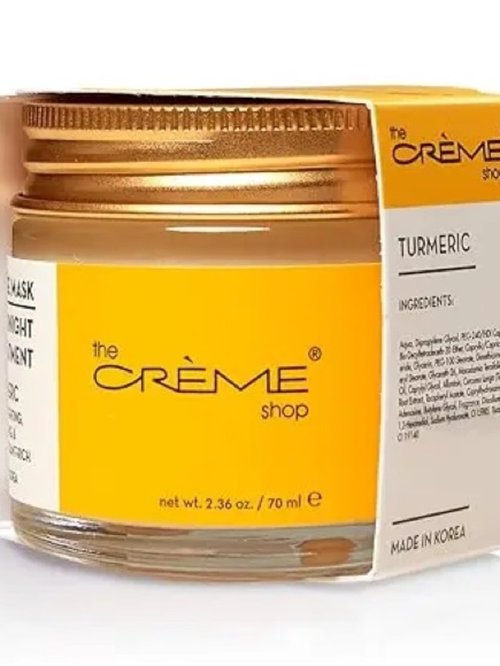 ME Makeover Essentials Turmeric Face Mask Jar - Gold, White, Yellow - Picture 3 of 3
